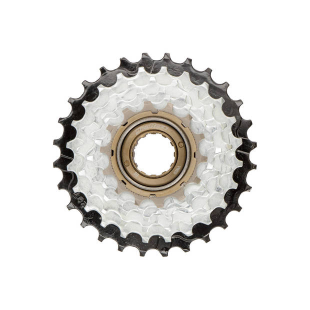 Sunrace Freewheel 6 speed 14-28t zink in doosje