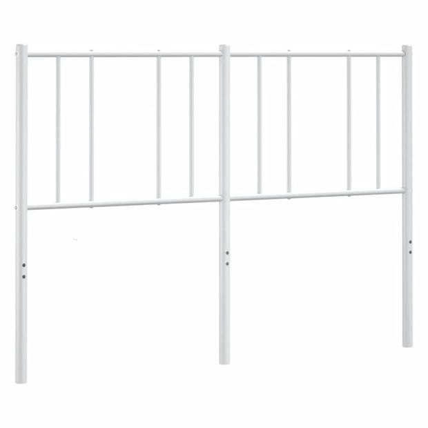 vidaXL Hoofdbord 150 cm metaal wit