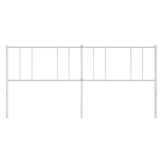 vidaXL Hoofdbord 180 cm metaal wit