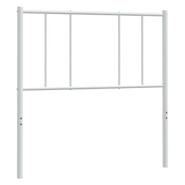 vidaXL Hoofdbord metaal wit 80 cm