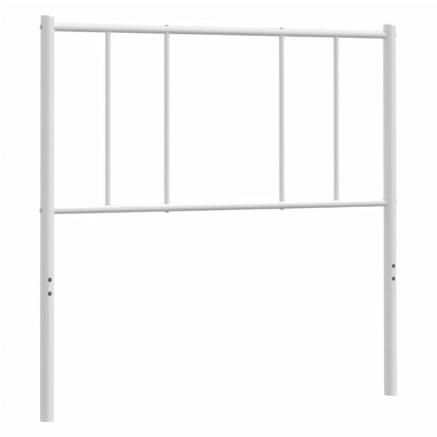 vidaXL Hoofdbord 90 cm metaal wit