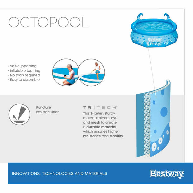 Opblaaszwembad Bestway Octopool 274 x 76 cm 3153 L