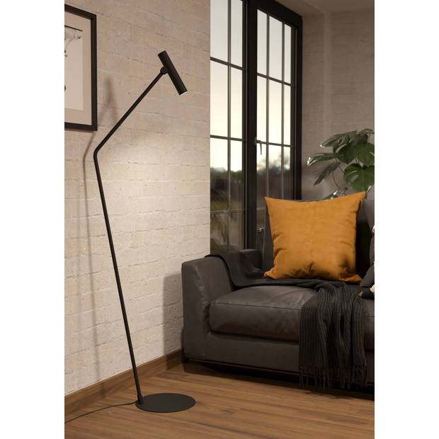 EGLO Almudaina Vloerlamp - LED - 157 cm - Zwart - Staal