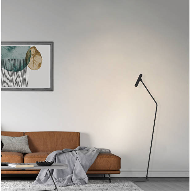 EGLO Almudaina Vloerlamp - LED - 157 cm - Zwart - Staal