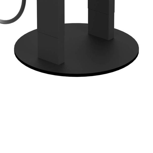 EGLO Plimsoll Tafellamp - E27 - 25,5 cm - Zwart - Staal/Hout