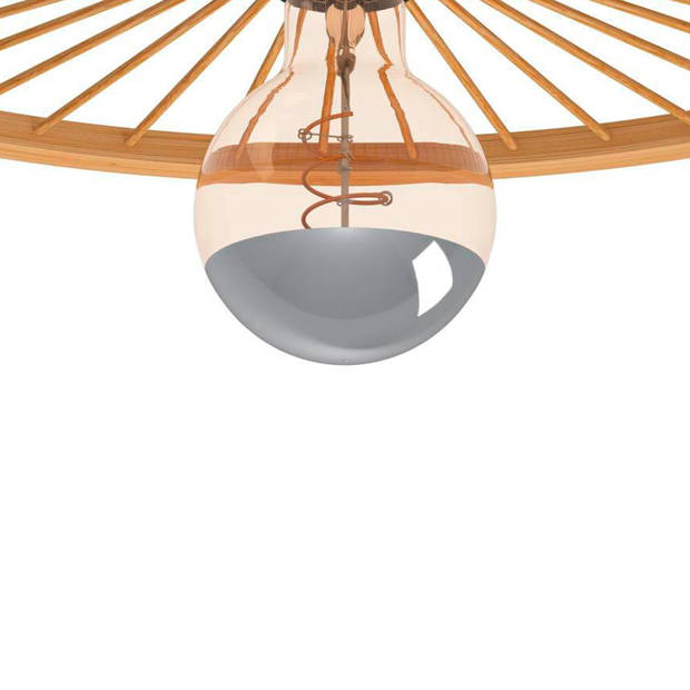 EGLO Leominster Plafondlamp - E27 - Ø 45 cm - Zwart/Hout