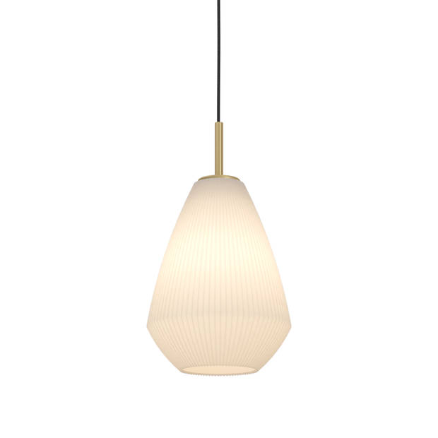 EGLO Caprarola Hanglamp - E27 - Ø 20 cm - Zand/Koper - Satijn Glas