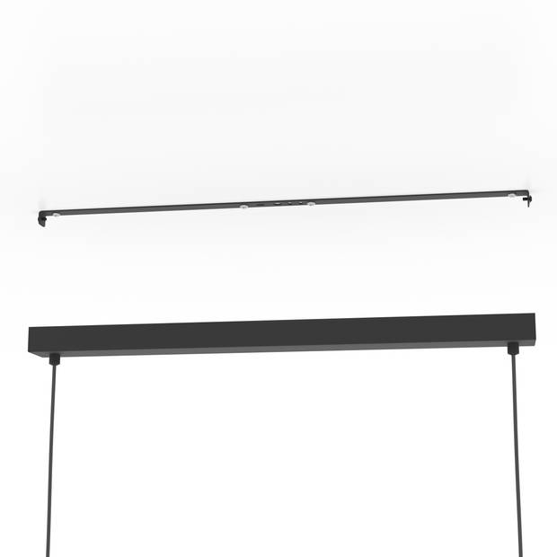 EGLO Nohales Hanglamp - E27 - 112 cm - Zwart/Goud - Staal