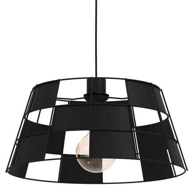 EGLO Pontefract Hanglamp - E27 - Ø 42 cm - Zwart - Staal