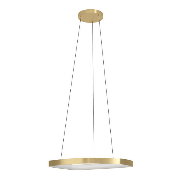 EGLO Vallerosa Hanglamp - LED - Ø 58 cm - Goud/Wit - Dimbaar - Staal