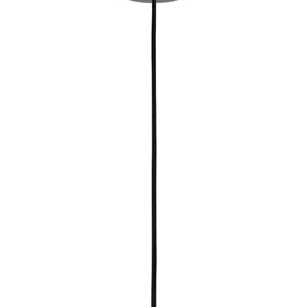 EGLO Barlaston Hanglamp - E27 - Ø 45 cm - Zwart/Grijs - Textiel