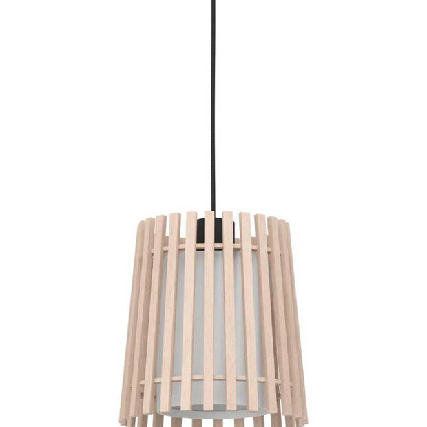 EGLO Fattoria Hanglamp - E27 - 90 cm - Zwart/Bruin/Wit