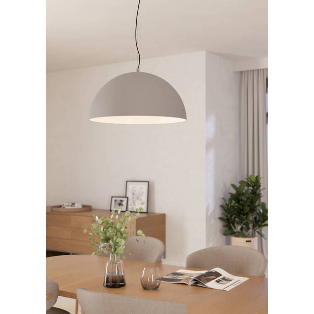 EGLO Gaetano 1 Hanglamp - E27 - Ø 53,5 cm - Grijs/Wit