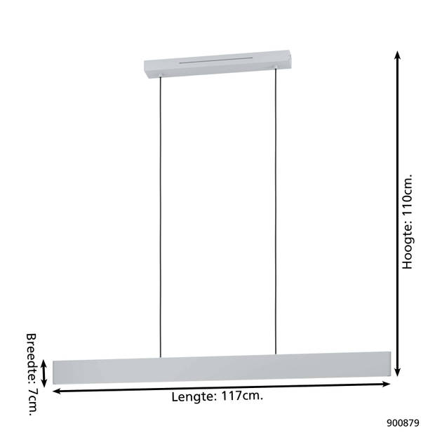 EGLO connect.z Andreas-Z hanglamp - LED - Grijs