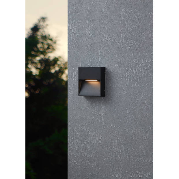 EGLO Maruggio Wandlamp - LED - 15 cm - Zwart