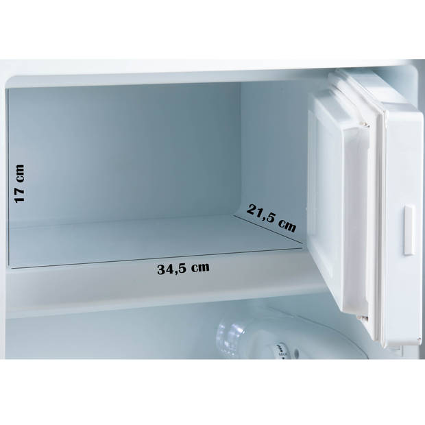 PRIMO PR144FR Koelkast tafelmodel met vriesvak - 80 liter inhoud - Wit - Klasse E - Koelkast tafelmodel vrijstaand - Koe