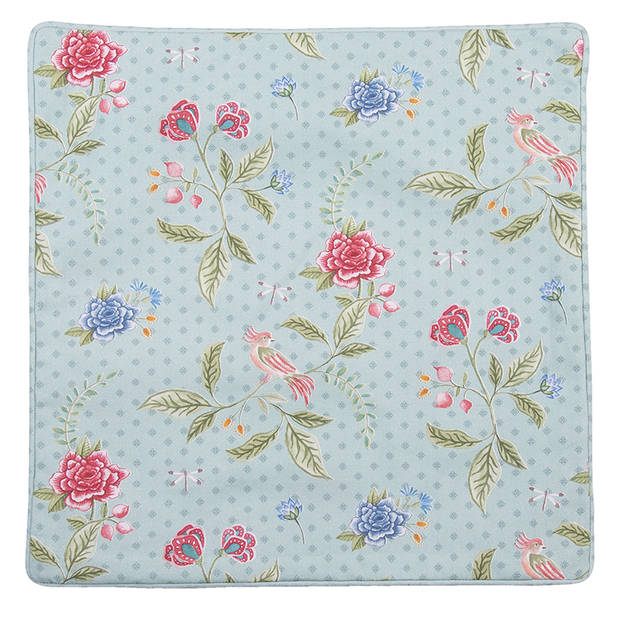 HAES DECO - Set van 2 Sierkussenhoezen - 40x40 cm - 100% Katoen - Bloom Like Wild Flowers