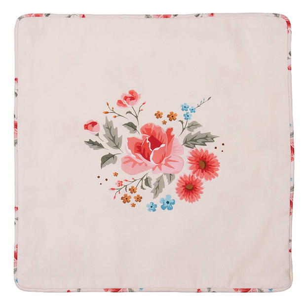 HAES DECO - Set van 2 Sierkussenhoezen - 40x40 cm - 100% Katoen - Little Rose Collection