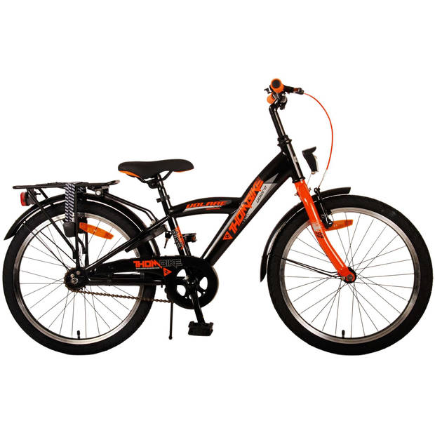 Volare Jongensfiets Thombike 20 Inch 23 cm Jongens Terugtraprem Zwart/Oranje