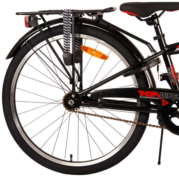 Volare Jongensfiets Thombike 24 Inch 23 cm Jongens Terugtraprem Zwart/Rood