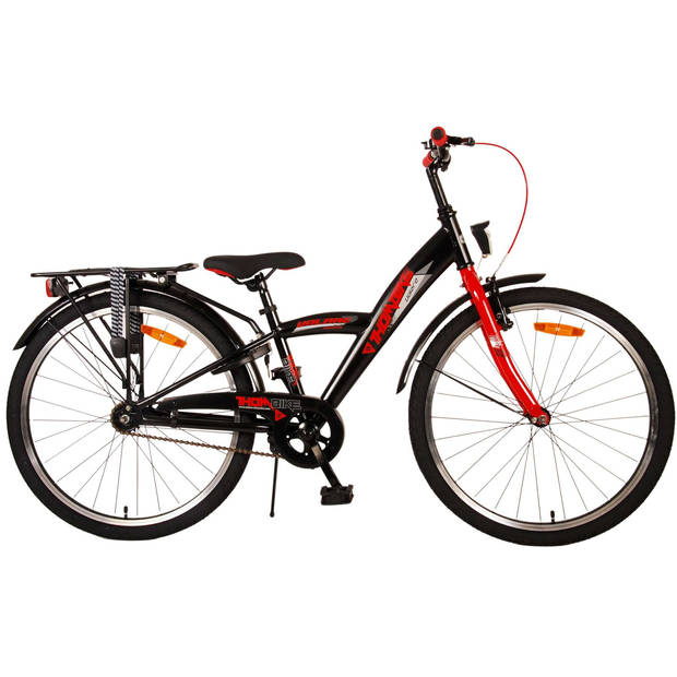 Volare Jongensfiets Thombike 24 Inch 23 cm Jongens Terugtraprem Zwart/Rood