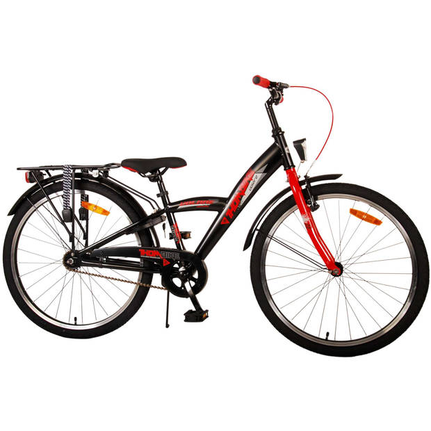 Volare Jongensfiets Thombike 24 Inch 23 cm Jongens Terugtraprem Zwart/Rood