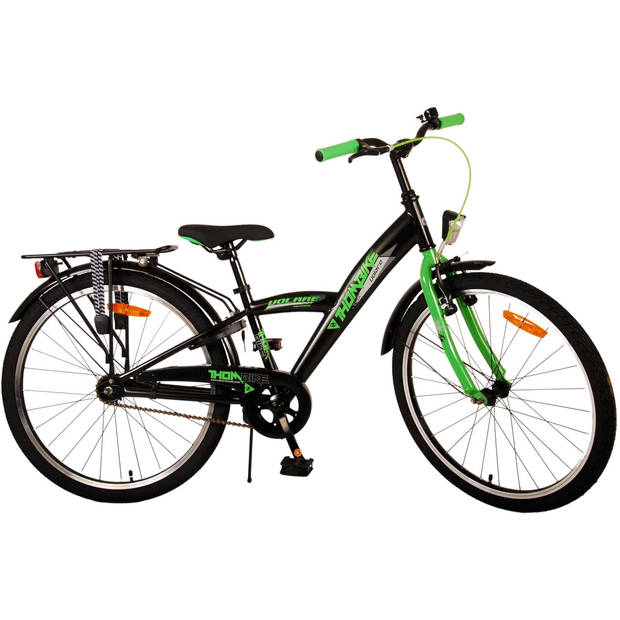 Volare Jongensfiets Thombike 24 Inch 23 cm Jongens Terugtraprem Zwart/Groen