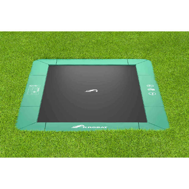 Trampoline AKROBAT ORBIT FLAT 335x244 (11x8ft) Green