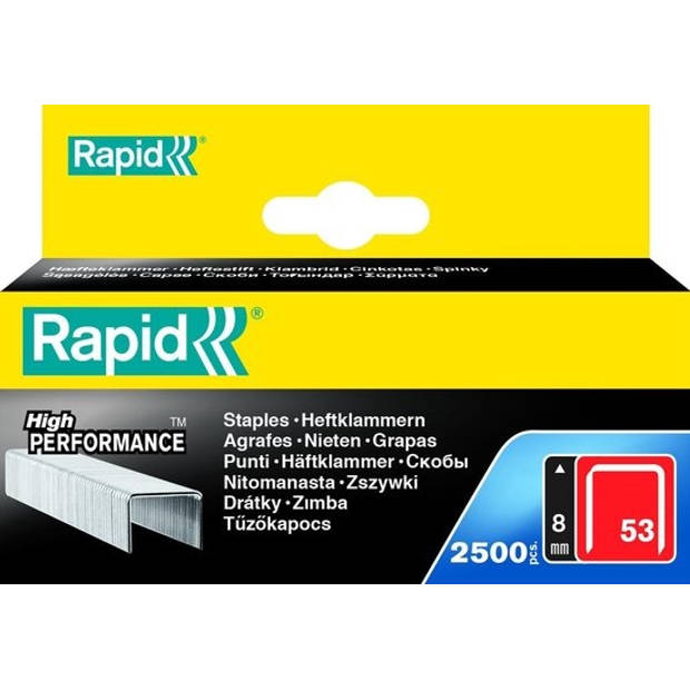 Rapid Nieten 53/8 mm Gegalvaniseerd 2.500 st.. Box