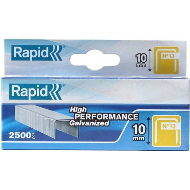 Rapid Nieten 13/10 mm Gegalvaniseerd 2.500 st.. Box