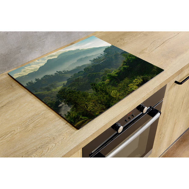 Inductiebeschermer - Sunrise Jungle - 89.6x51.6 cm