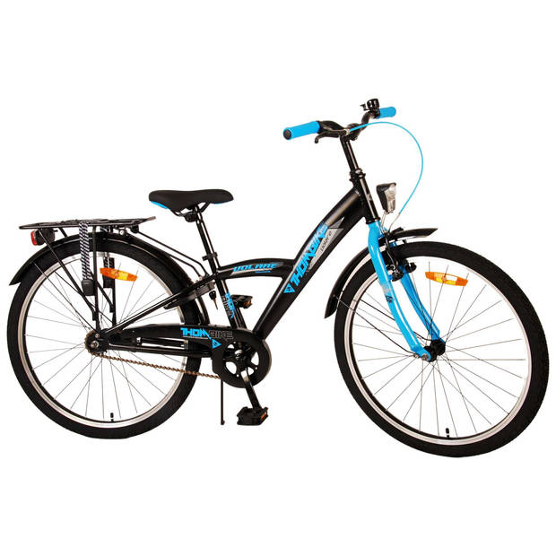 Volare Jongensfiets Thombike 24 Inch 23 cm Jongens Terugtraprem Zwart/Blauw