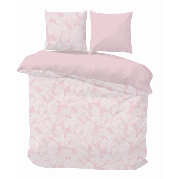 iSleep Dekbedovertrek Chantal - Roze - 2-Persoons 200x200/220 cm