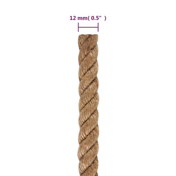 vidaXL Touw 25 m lang 12 mm dik jute