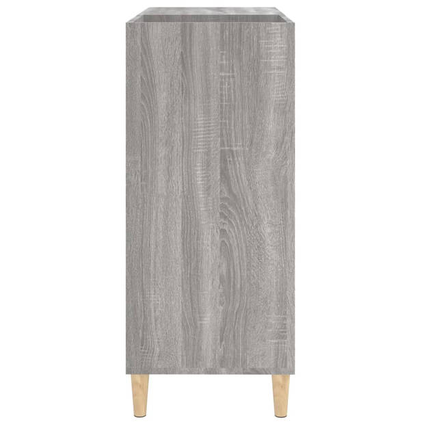 vidaXL Platenkast 84,5x38x89 cm bewerkt hout grijs sonoma eikenkleurig