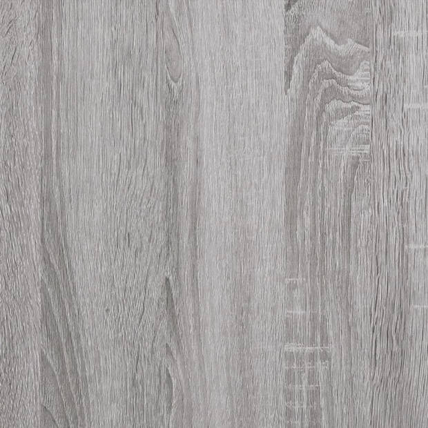 vidaXL Wandtafel 100x32x75 cm bewerkt hout grijs sonoma eikenkleurig
