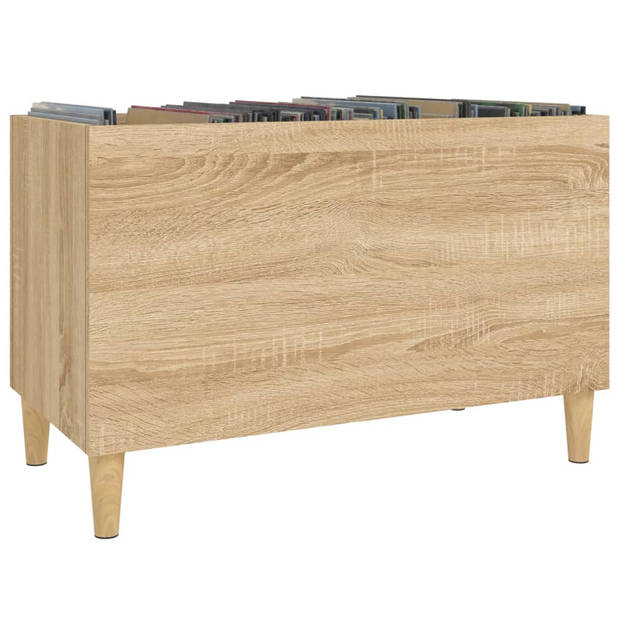 vidaXL Platenkast 74,5x38x48 cm bewerkt hout sonoma eikenkleurig