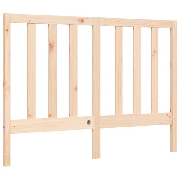 vidaXL Bedframe met hoofdbord massief hout 120x200 cm