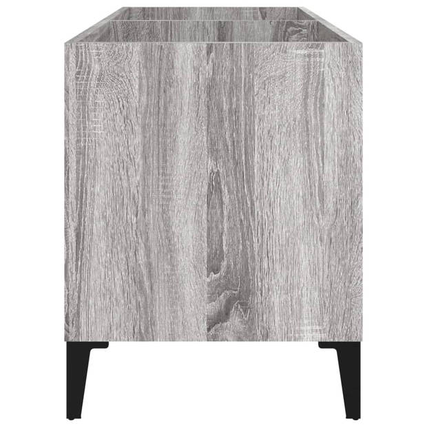 vidaXL Platenkast 74,5x38x48 cm bewerkt hout grijs sonoma eikenkleurig