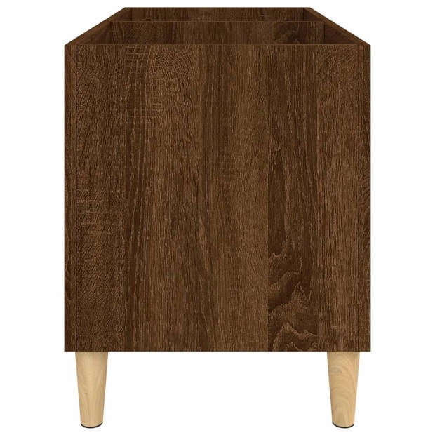 vidaXL Platenkast 74,5x38x48 cm bewerkt hout bruin eikenkleur