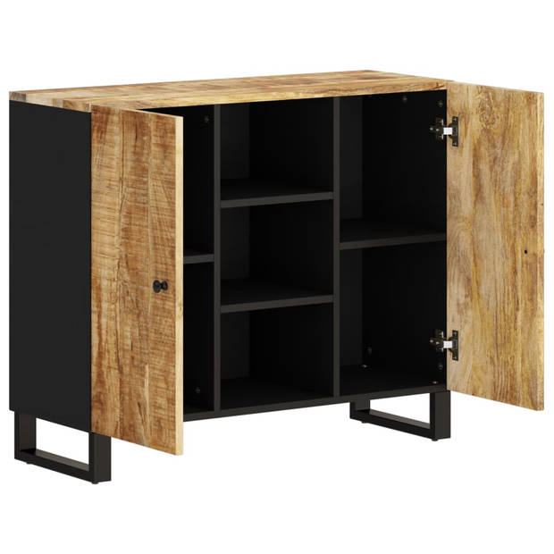 The Living Store Dressoir Mangohout - 90 x 33 x 75 cm - Massief hout - Montage vereist