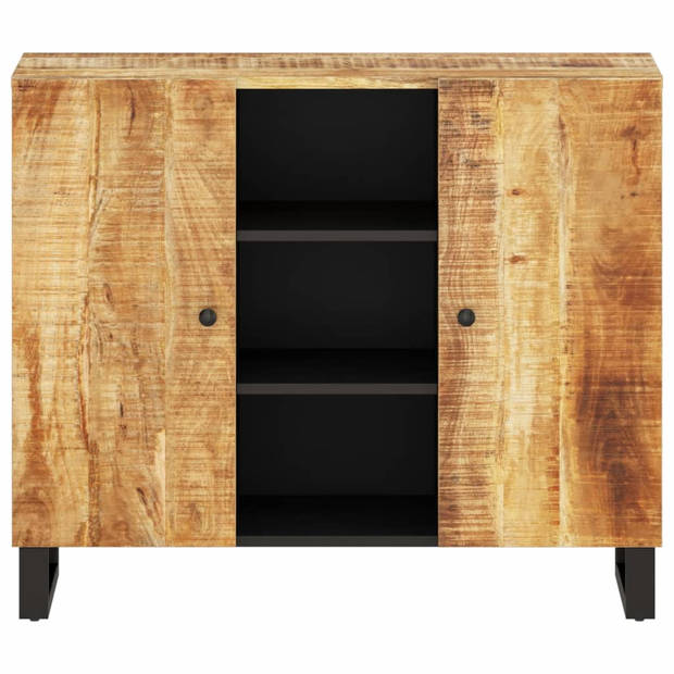 The Living Store Dressoir Mangohout - 90 x 33 x 75 cm - Massief hout - Montage vereist