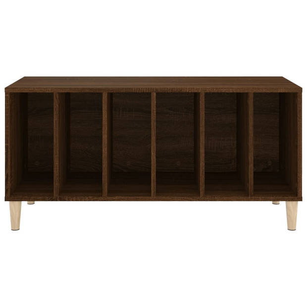 vidaXL Platenkast 100x38x48 cm bewerkt hout bruin eikenkleur