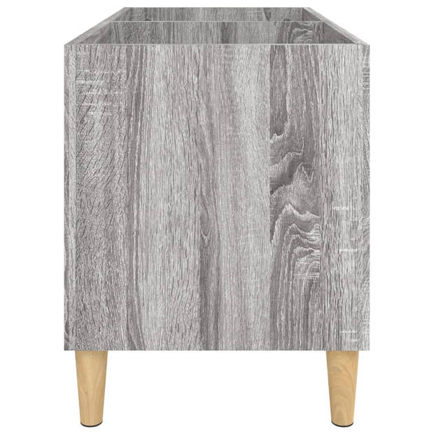 vidaXL Platenkast 74,5x38x48 cm bewerkt hout grijs sonoma eikenkleurig