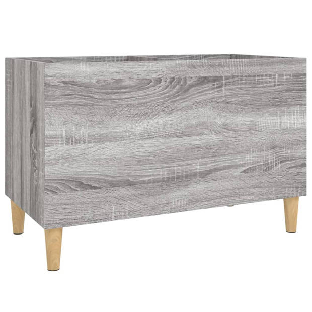 vidaXL Platenkast 74,5x38x48 cm bewerkt hout grijs sonoma eikenkleurig