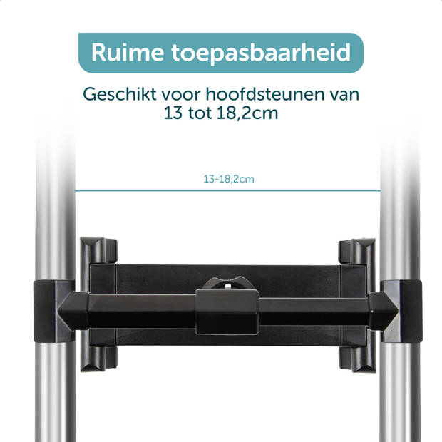 ForDig Tablet Houder Auto Hoofdsteun - Universeel Tablethouder - 360 Graden Draaibaar - Geschikt voor iPad / Samsung