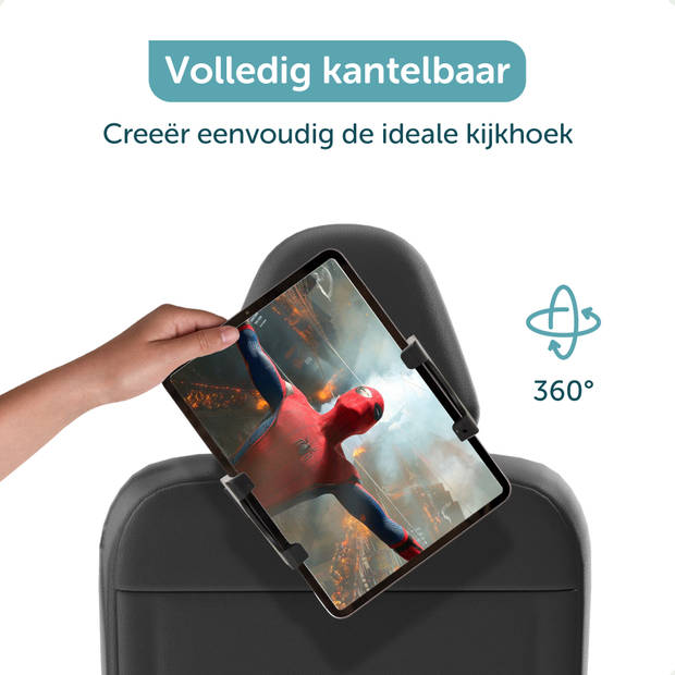 ForDig Tablet Houder Auto Hoofdsteun - Universeel Tablethouder - 360 Graden Draaibaar - Geschikt voor iPad / Samsung