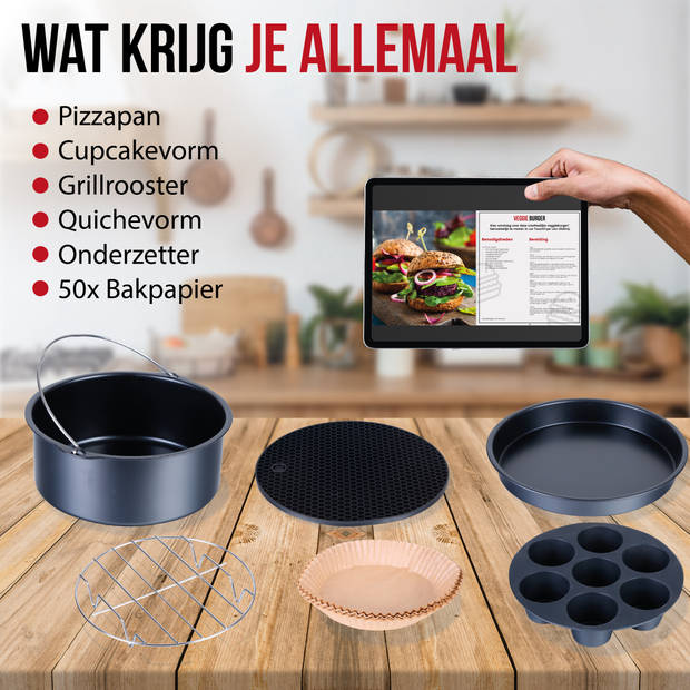 DistinQ Heteluchtfriteuse Airfryer accessoires Set Universeel