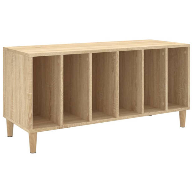 vidaXL Platenkast 100x38x48 cm bewerkt hout sonoma eikenkleurig