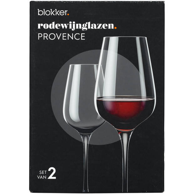 Blokker Provence rode wijnglazen - set van 2